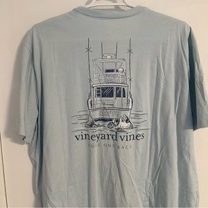 Vineyard vines Toss one back tee shirt, Light Blue 3XB